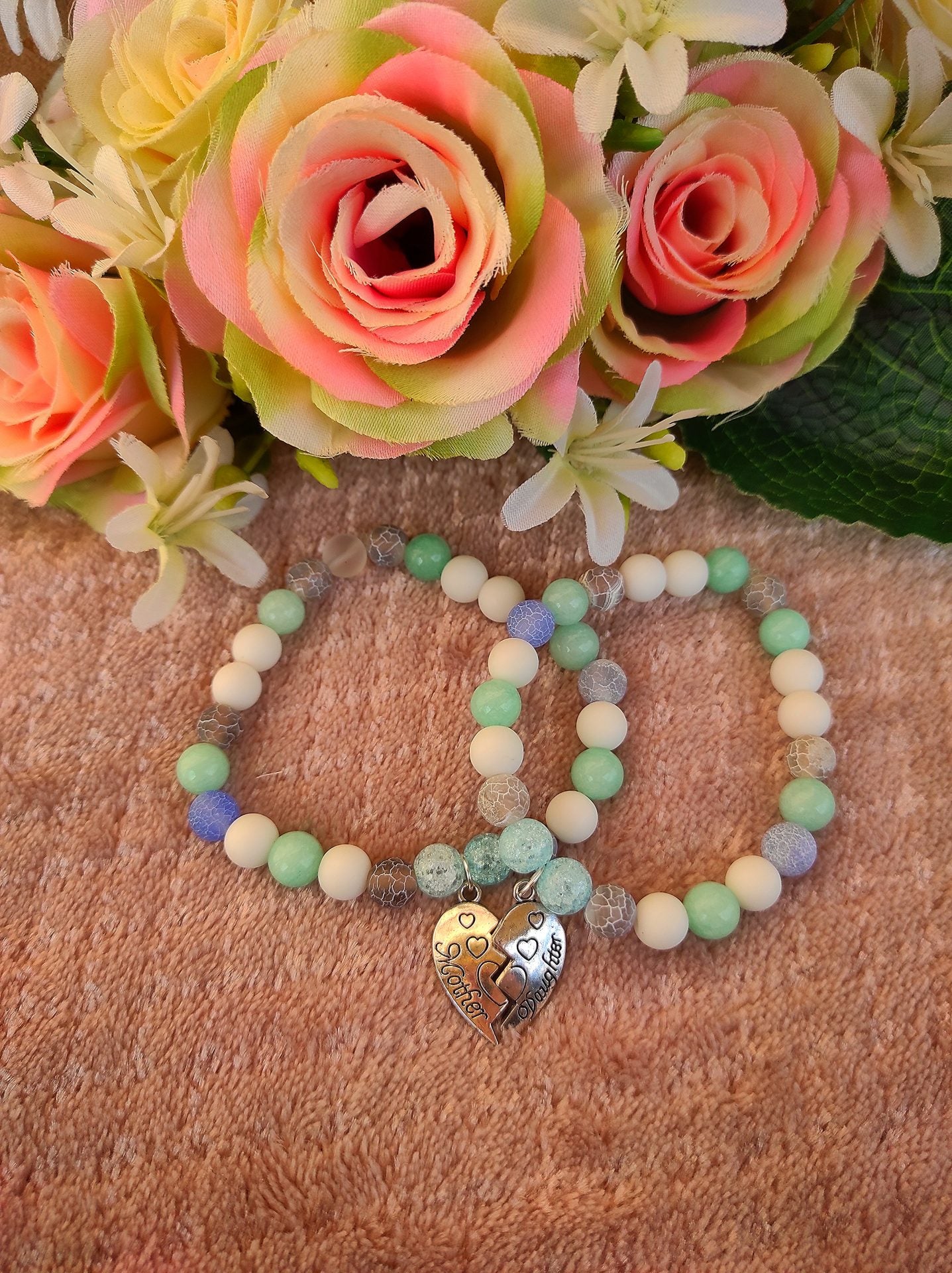 Anya lánya páros karkötő kék